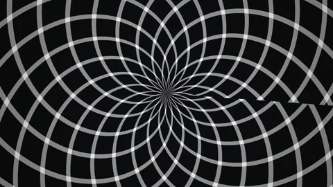 Geometric patterns form a swirling motion in dark Stock-Footage 339457056