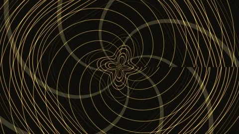 Geometric patterns with golden lines on a dark background Stock-Footage 339490143