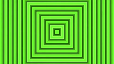 Geometric patterns in green with layered square shapes and Stock Footage 338172827