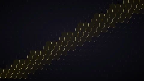 Geometric patterns with hexagons and diagonal lines in dark tones Stock Footage 336994265