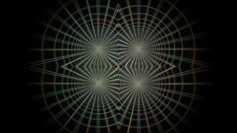 Geometric patterns with intersecting lines on dark Stock Footage 339866782