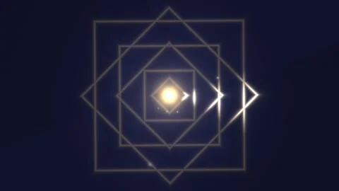 Geometric patterns with light in dark background Stock Footage 338304476