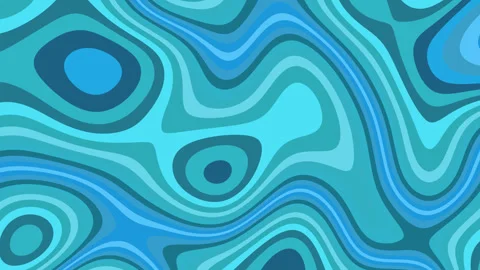 Geometric Patterns of Marble: Loop Background Video in Blue Stock Footage 332529454