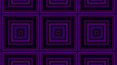 Geometric patterns in a seamless VJ loop. 3D abstract animation background Vidéo 312503452