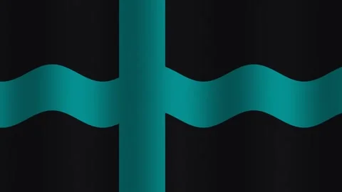 Geometric patterns in teal and black create modern design 動画素材 338034796