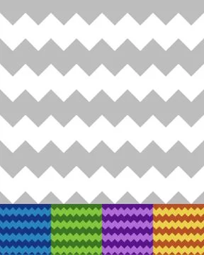 Geometric pattern(s) with zigzag lines. Seamlessly repeatable. Simple chevron Stockillustratie
