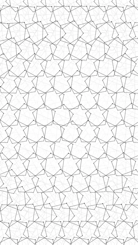 Geometric Pentagon Pattern Abstract Background Seamless Tessellation Stock Footage 347699056