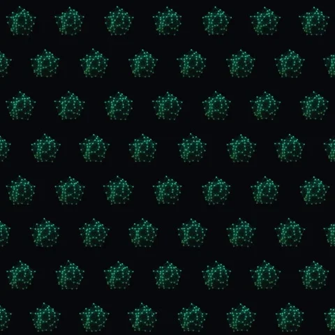 Geometric Pentagonal Pattern Seamless Loop Background (1:1 Square) Stock Footage 329363371