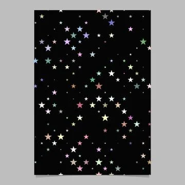 Geometric pentagram star pattern flyer template background - graphic design Иллюстрация