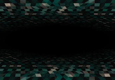 Geometric perspective background. Vector. Stock Illustration