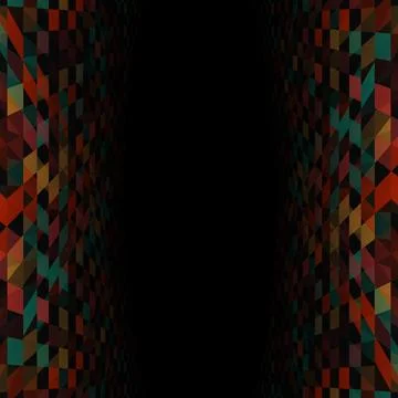 Geometric perspective background. Vector. Illustrazione stock
