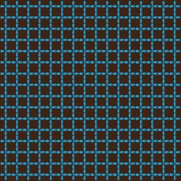 Geometric Petal Grid Pattern for Creative Textile Design Stock Illustration