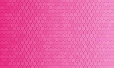 Geometric pink abstract background with hexagons. Stock Illustration