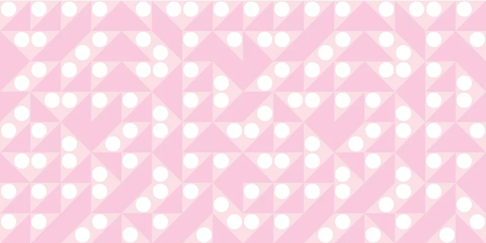 Geometric pink abstract vector pattern background Illustrazione stock
