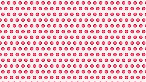 Geometric pink dots pattern grid design on white background Stock Illustration