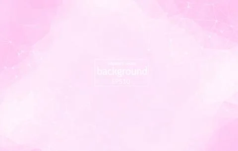 Geometric Pink Polygonal background molecule and communication. Connected lin Stock Illustration