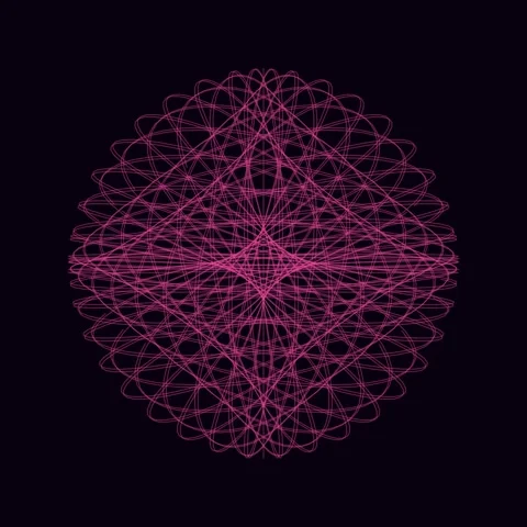 Geometric pink web abstract background pattern on dark gradient Stock Footage 342524182