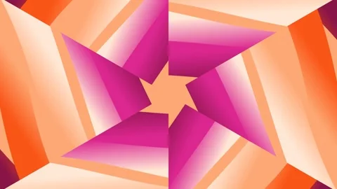 Geometric Pinwheel Star Motion Background Stock Footage 337516085