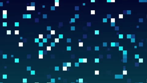 Geometric pixelate mosaic background, 4k video Stock Footage 149837989