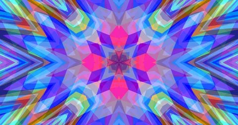 Geometric Pixels Pattern Background Pastel Color Symmetric Ilustração Stock