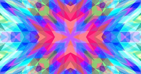 Geometric Pixels Pattern Background Pastel Color Symmetric Illustrazione stock