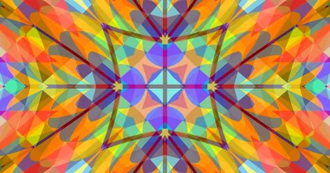 Geometric Pixels Pattern Background Pastel Color Symmetric 库存插图