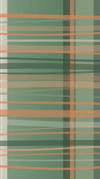 Geometric plaid abstract pattern in muted green, beige, and warm orange str.. Stock Illustration