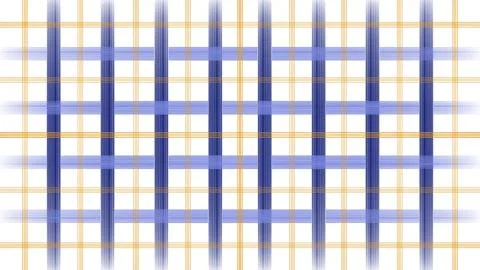 Geometric Plaid Gingham Pattern with Blue and Gold Lines Stock Illustration