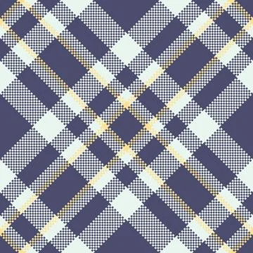A geometric plaid pattern with pixelated texture. A classic checkered design. Stock Illustration