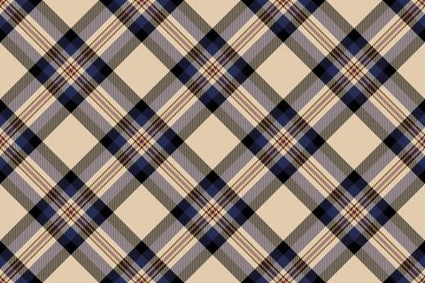 Geometric plaid texture vector, paint fabric pattern tartan. Realistic chec.. Stock Illustration