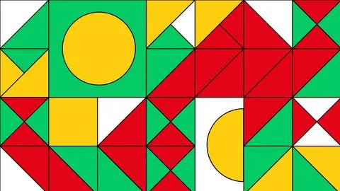 Geometric play block background Stock Illustration