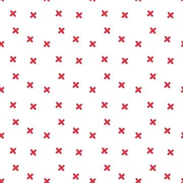 Geometric plus ornamental vector pattern. Seamless design texture. Stock Illustration