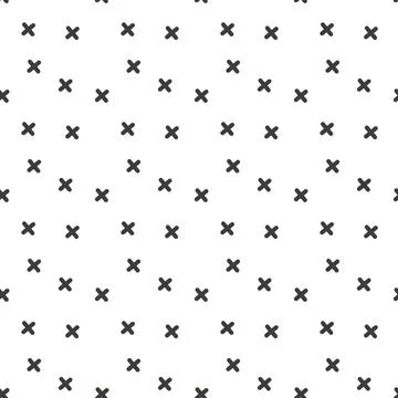 Geometric plus ornamental vector pattern. Seamless design texture. Stock Illustration
