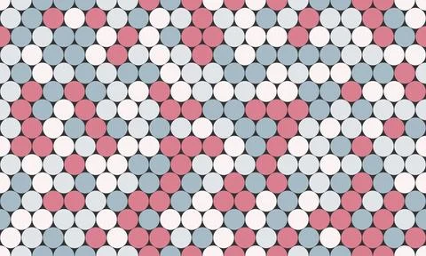 Geometric polka dot pattern with colorful spots, perfect for seamless wallp.. 스톡 일러스트