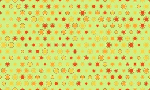 Geometric polka dot pattern with colorful spots, perfect for seamless wallp.. Stockillustratie