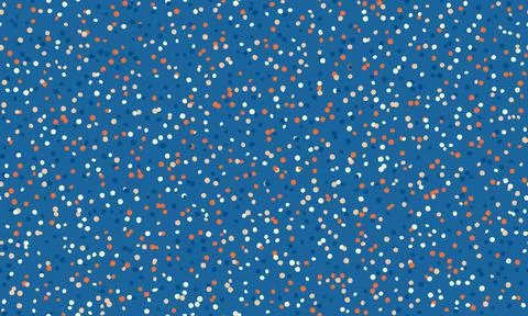 Geometric polka dot pattern with colorful spots, perfect for seamless wallp.. Illustrazione stock