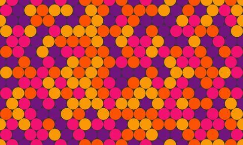 Geometric polka dot pattern with round spots, perfect for abstract backgrou.. Stock Illustration
