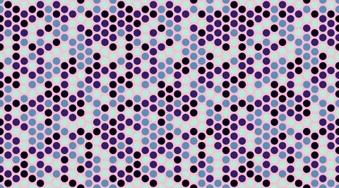 Geometric polka dot pattern with round spots, perfect for abstract backgrou.. Stock Illustration