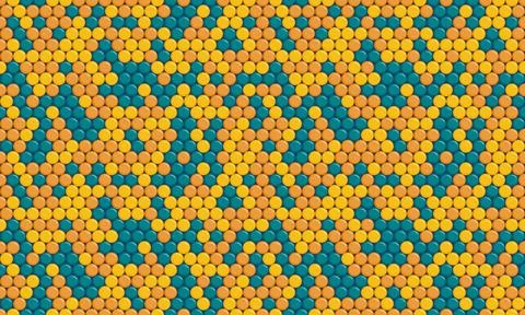 Geometric polka dot pattern with round spots, perfect for abstract backgrou.. Stock Illustration