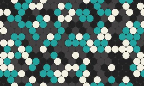 Geometric polka dot pattern with round spots, perfect for abstract backgrou.. Stock Illustration