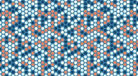 Geometric polka dot pattern with round spots, perfect for abstract backgrou.. Stock Illustration