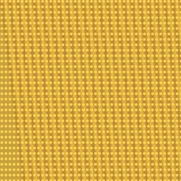 Geometric polka dot pattern with yellow background and white dots Stock Illustration