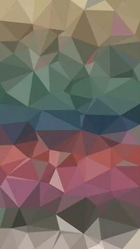 Geometric polygon abstract background featuring pastel teal, pink, and gray.. Illustrazione stock