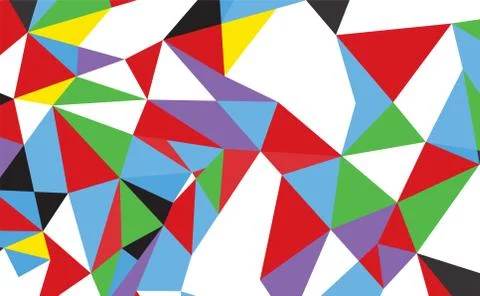 Geometric Polygon Background . Retro triangle background. Stock Illustration