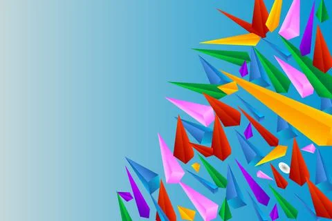 Geometric Polygon Line Stock Illustration