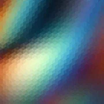 Geometric polygonal pattern of a cubes in low poly style. Illustrazione stock