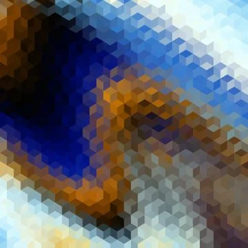 Geometric polygonal pattern of a cubes in low poly style. Stock Illustration