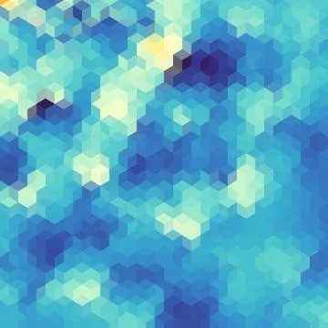 Geometric polygonal pattern of a cubes in low poly style. Stock Illustration