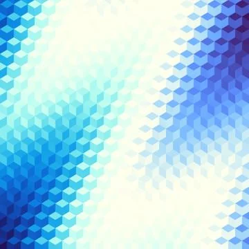 Geometric polygonal pattern of a cubes in low poly style. Stock Illustration