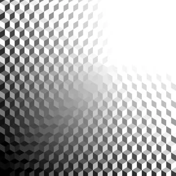 Geometric polygonal pattern of a cubes in low poly style. Stock Illustration